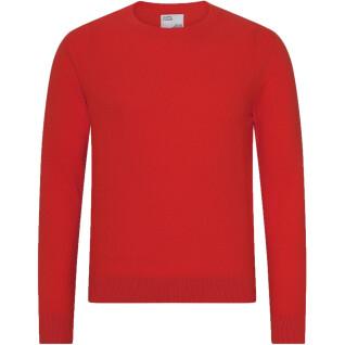 Pullover mit Rundhalsausschnitt aus Wolle Colorful Standard Light Merino scarlet red