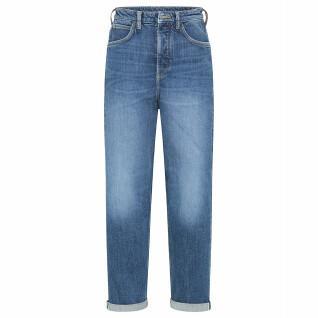 Jeans Lee Carol Button Fly in Mid Newberry