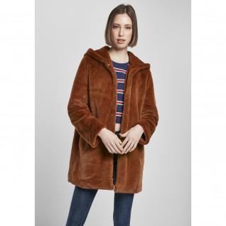 Damen-Kapuzenjacke Urban Classics teddy coat (grandes tailles)