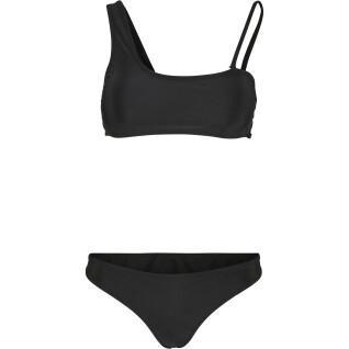 Bikini für Damen Urban Classics recycled asymmetric top