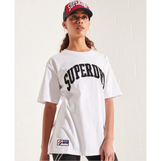 Einfarbiges Damen-T-Shirt Superdry Varsity Arch
