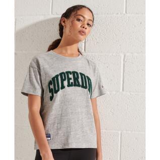 Gerade geschnittenes Damen-T-Shirt Superdry Varsity Arch