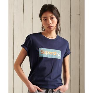 Logo-T-Shirt für Frauen Superdry Core Patina
