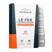 Nahrungsergänzungsmittel gegen Müdigkeit Nutri&Co Le Fer Et Sa Souche Lactique - 30 gélules