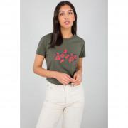 Frauen-T-Shirt Alpha Industries Flock Flower Print