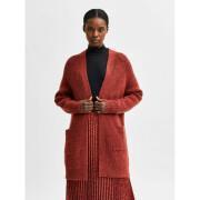 Lange Strickjacke für Frauen Selected Lulu knit