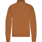 Sweatshirt 1/4 Reißverschluss Colorful Standard Organic Ginger Brown