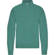 Sweatshirt 1/4 Reißverschluss Colorful Standard Organic Pine Green