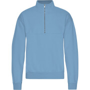 Sweatshirt 1/4 Reißverschluss Colorful Standard Organic Seaside Blue