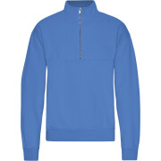 Sweatshirt 1/4 Reißverschluss Colorful Standard Organic Sky Blue