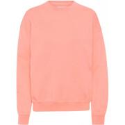 Sweatshirt mit Rundhalsausschnitt Colorful Standard Organic oversized bright coral