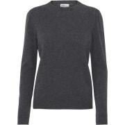 Pullover mit Rundhalsausschnitt aus Wolle, Frau Colorful Standard light merino lava grey