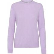 Pullover mit Rundhalsausschnitt aus Wolle, Frau Colorful Standard light merino soft lavender