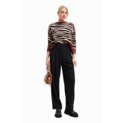 Oversize-Pullover mit Zebramuster Frau Desigual