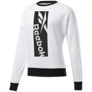 Damen-Sweatshirt Reebok Workout Ready Big Logo Cover-Up