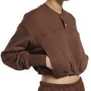 Sweatshirt Frau Reebok Classics Cotton French Terry Cover-Up