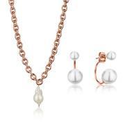 Set aus Halskette und Ohrringen für Frauen Isabella Ford Morgan Pearl