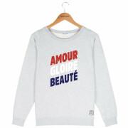 Sweatshirt Rundhalsausschnitt Frau French Disorder Amour gloire beauté